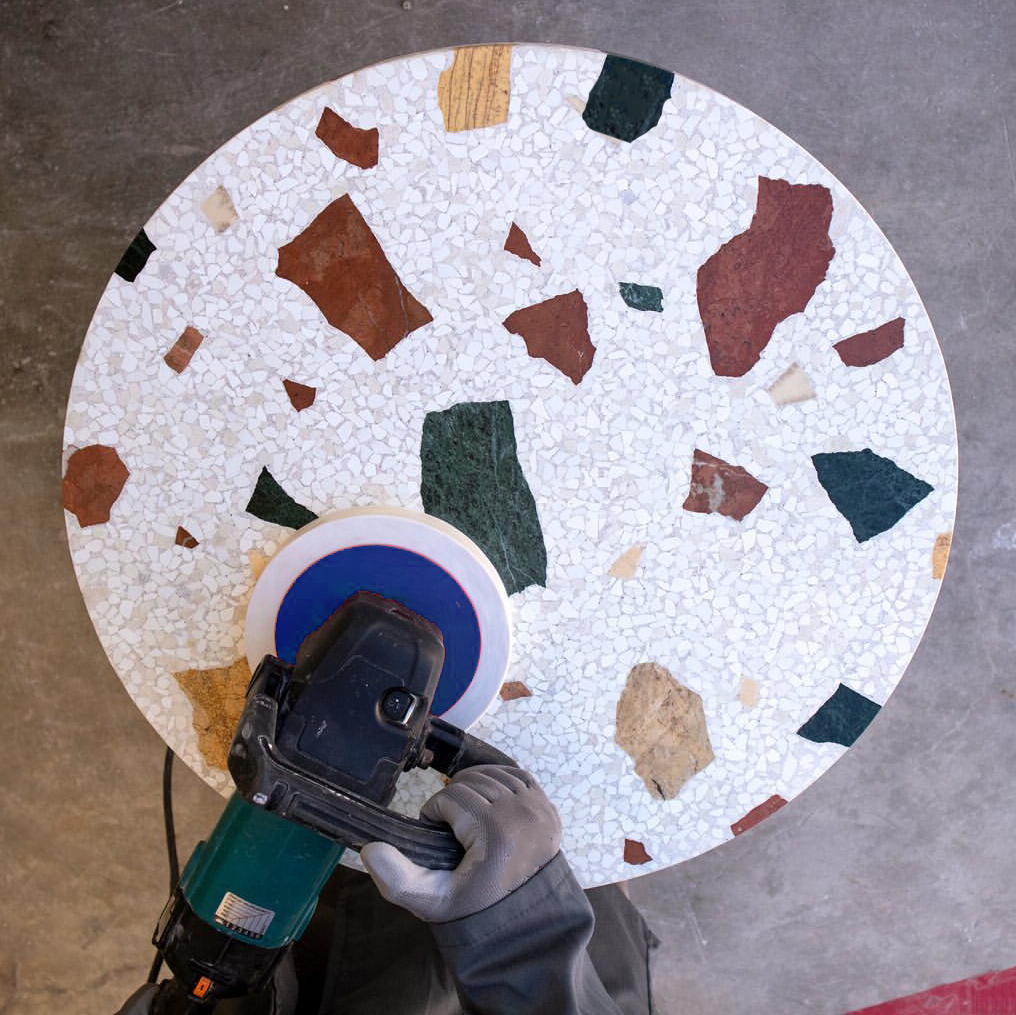 make terrazzo table