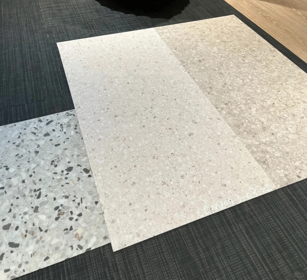 thin terrazzo sample