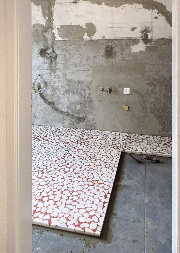 riverstone terrazzo install