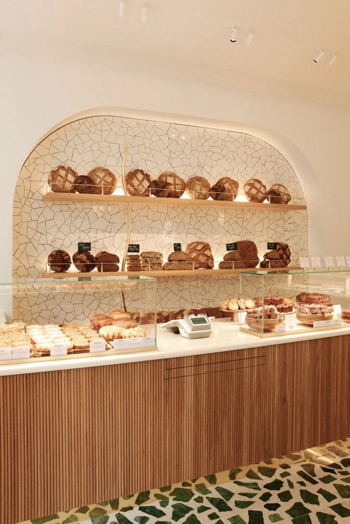 marble terrazzo in bakery
