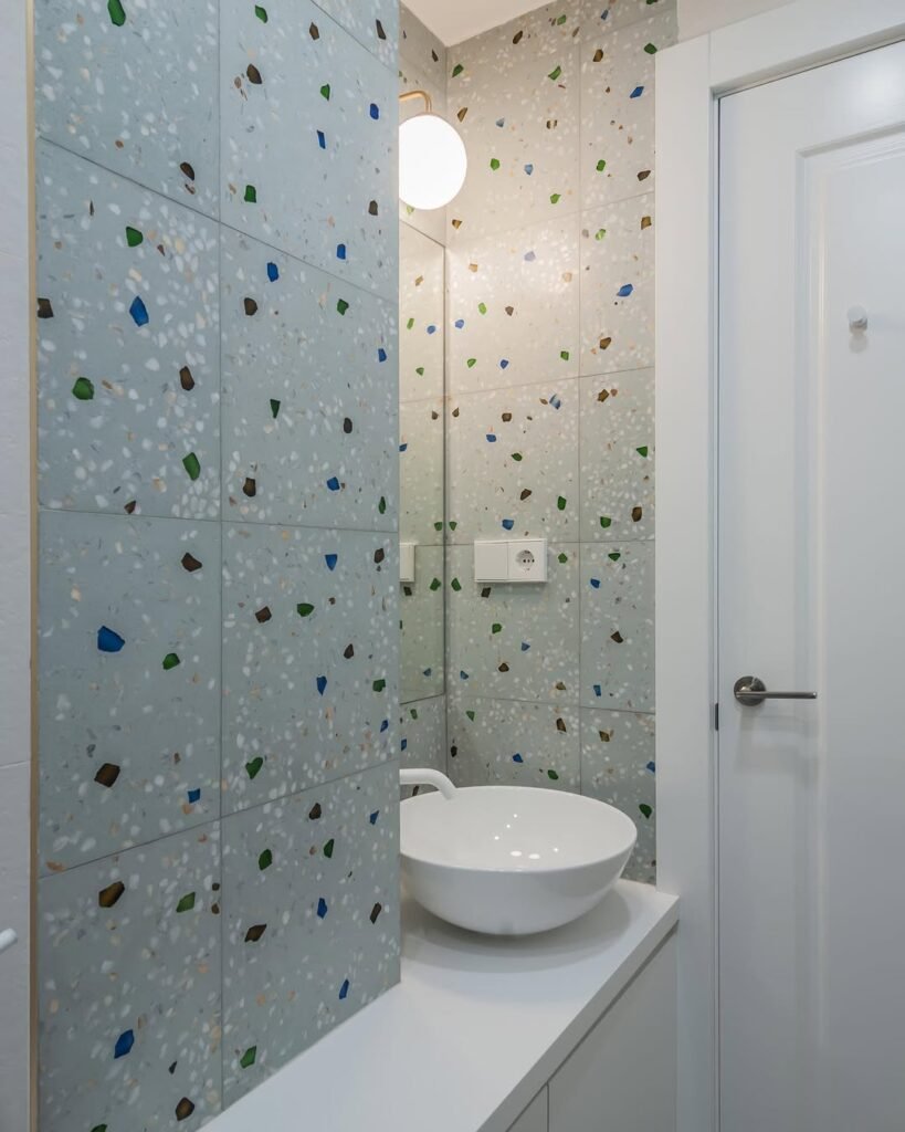 cristal terrazzo bathroom