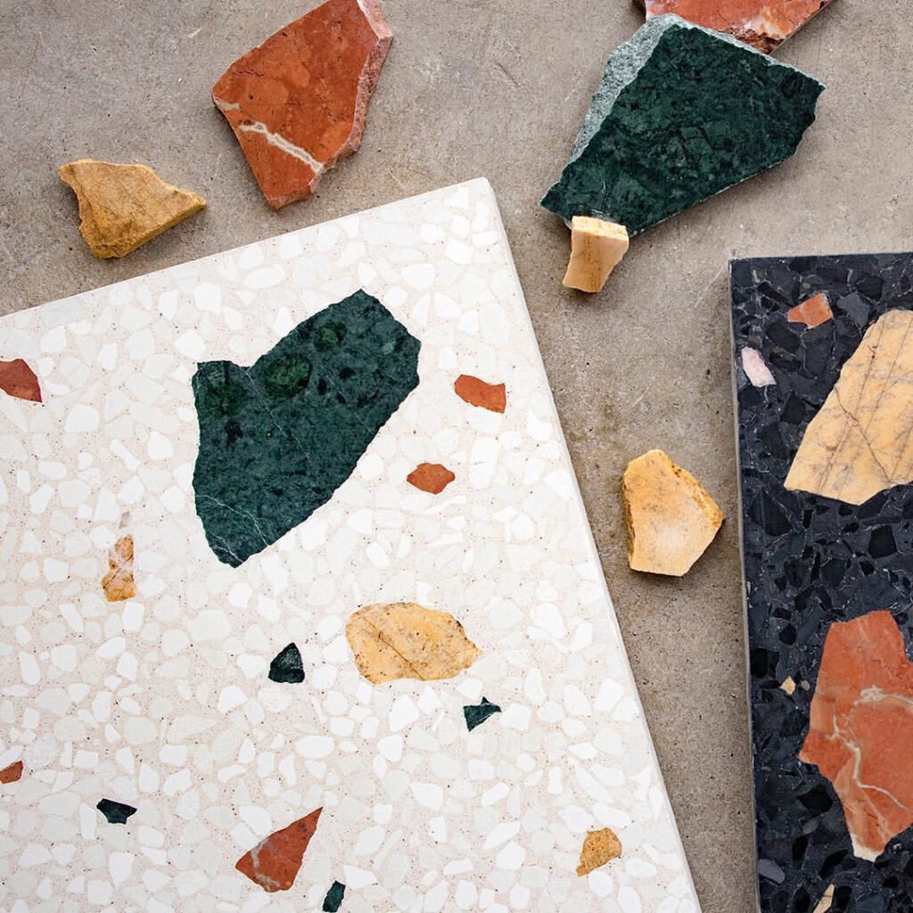 marble terrazzo sample