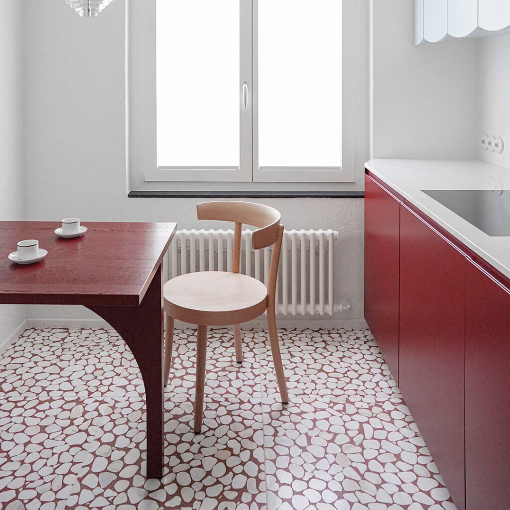 riverstone terrazzo dinningroom