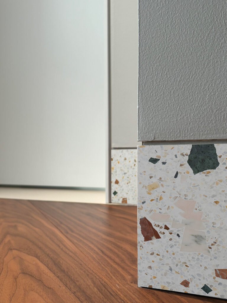terrazzo baseboard detail